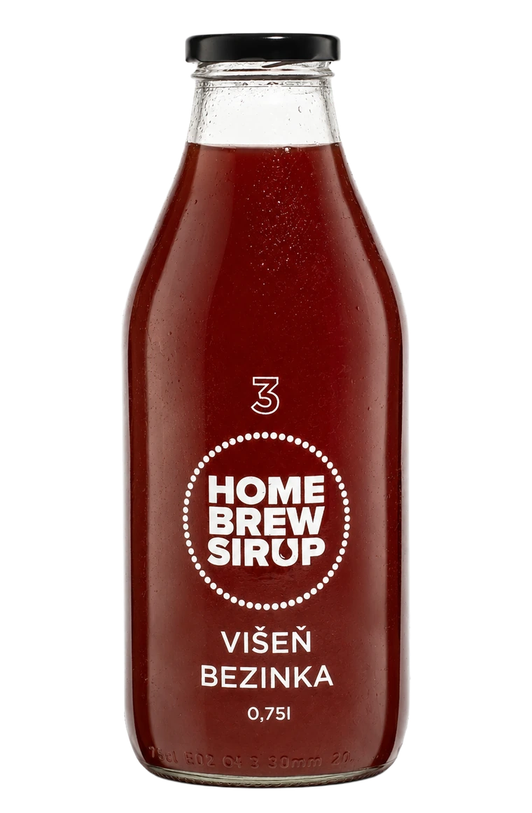 Home Brew Sirup Višeň bezinka 0,75 l produktová lahev